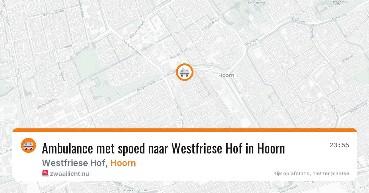 Ambulance met spoed naar Westfriese Hof in Hoorn — 5 mei 2026
