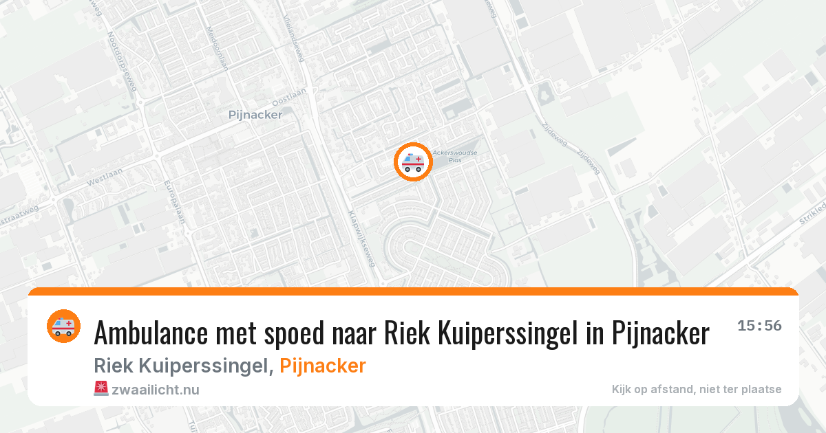 Ambulance met spoed naar Riek Kuiperssingel in Pijnacker — 27 apr 2026