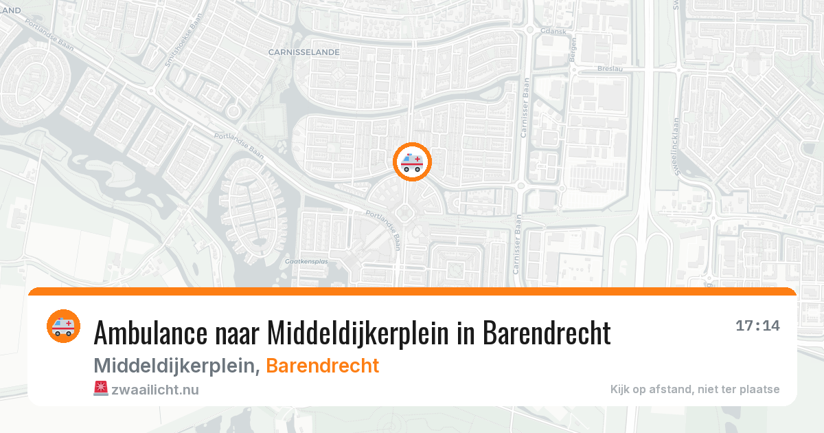 Ambulance naar Middeldijkerplein in Barendrecht — 26 mrt 2026