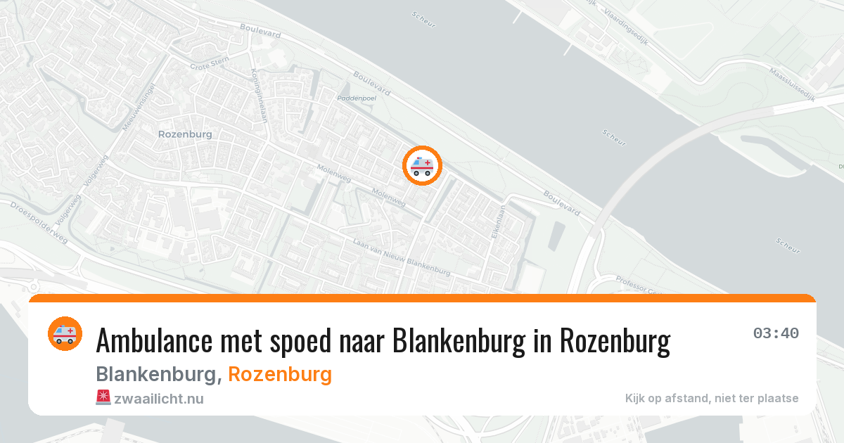 Ambulance met spoed naar Blankenburg in Rozenburg — 18 jul 2026