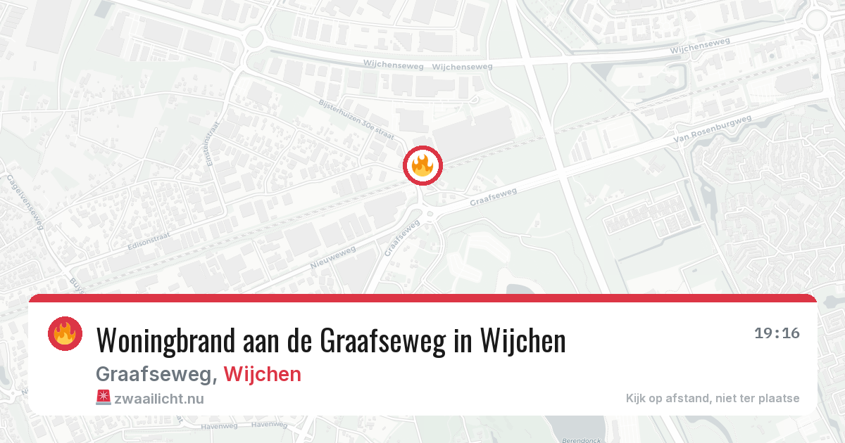 Woningbrand aan de Graafseweg in Wijchen — 2 jun 2026