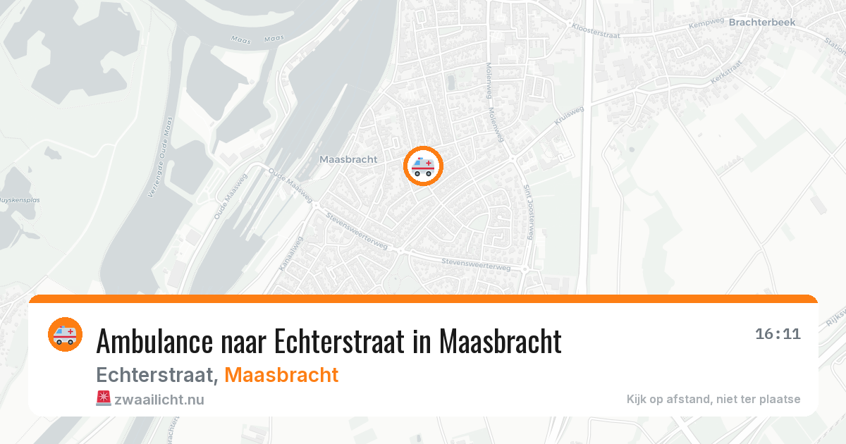 Ambulance naar Echterstraat in Maasbracht — 21 jul 2026
