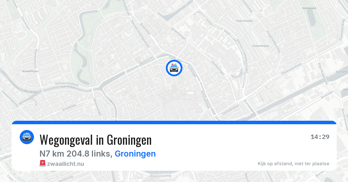 Wegongeval in Groningen — 6 mei 2026