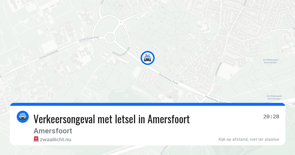 Verkeersongeval met letsel in Amersfoort — 8 apr 2026