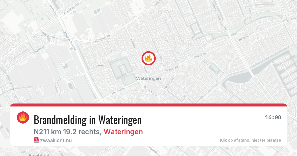Brandmelding in Wateringen — 12 jul 2026