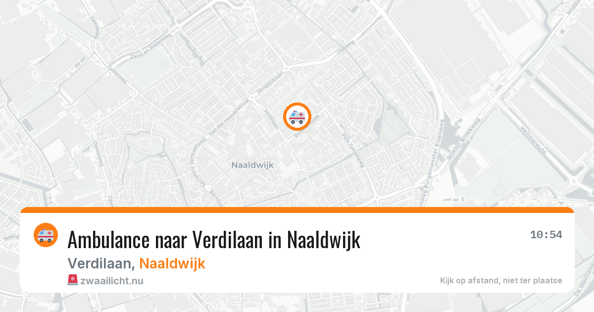 Ambulance naar Verdilaan in Naaldwijk — 14 jul 2026