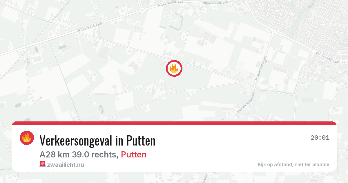 Verkeersongeval in Putten — 17 mrt 2026