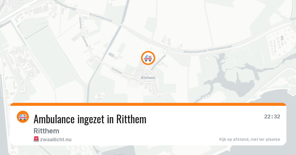 Ambulance ingezet in Ritthem — 18 mrt 2026