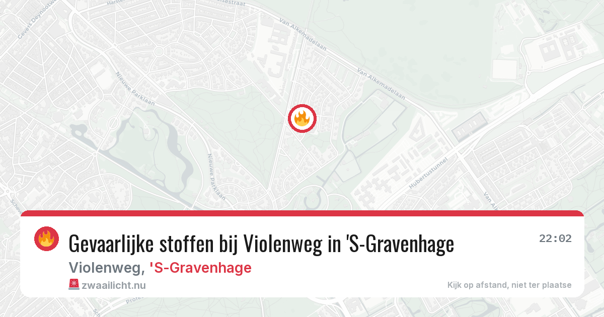 Gevaarlijke stoffen bij Violenweg in 'S-Gravenhage — 25 mei 2026