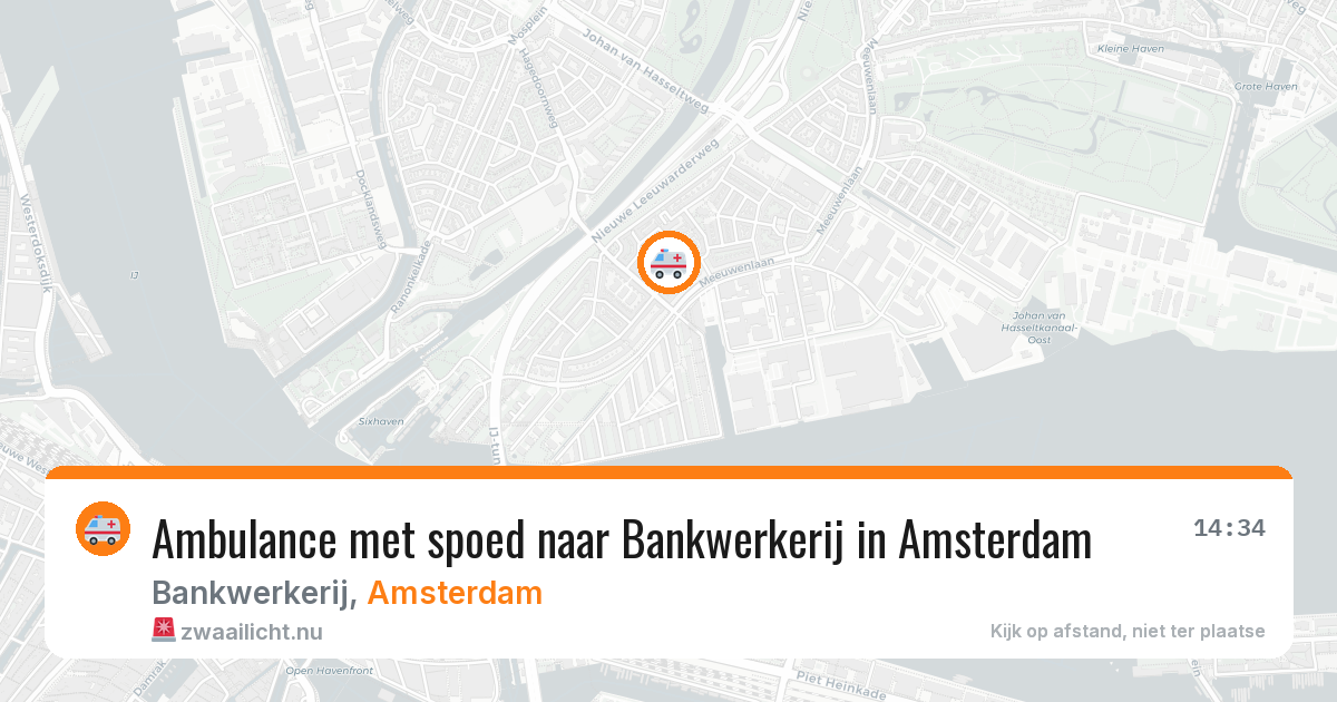 Ambulance met spoed naar Bankwerkerij in Amsterdam — 22 mei 2026