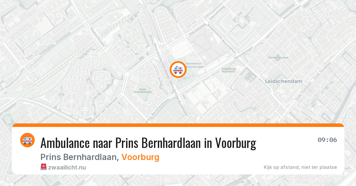 Ambulance naar Prins Bernhardlaan in Voorburg — 18 jul 2026