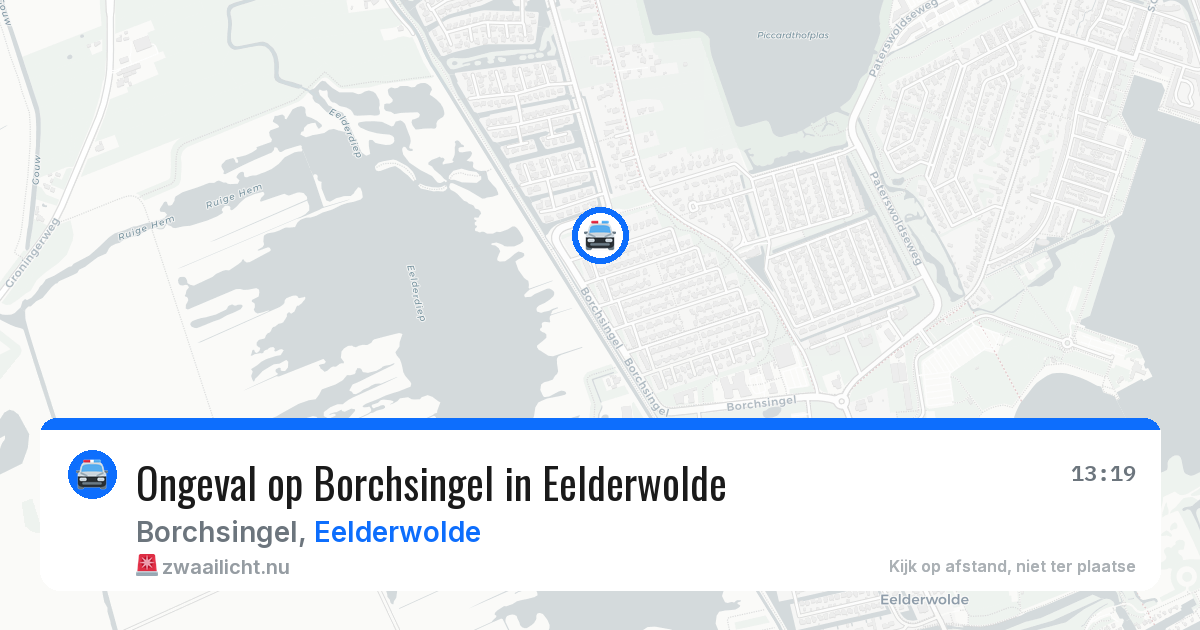 Ongeval op Borchsingel in Eelderwolde — 26 mrt 2026