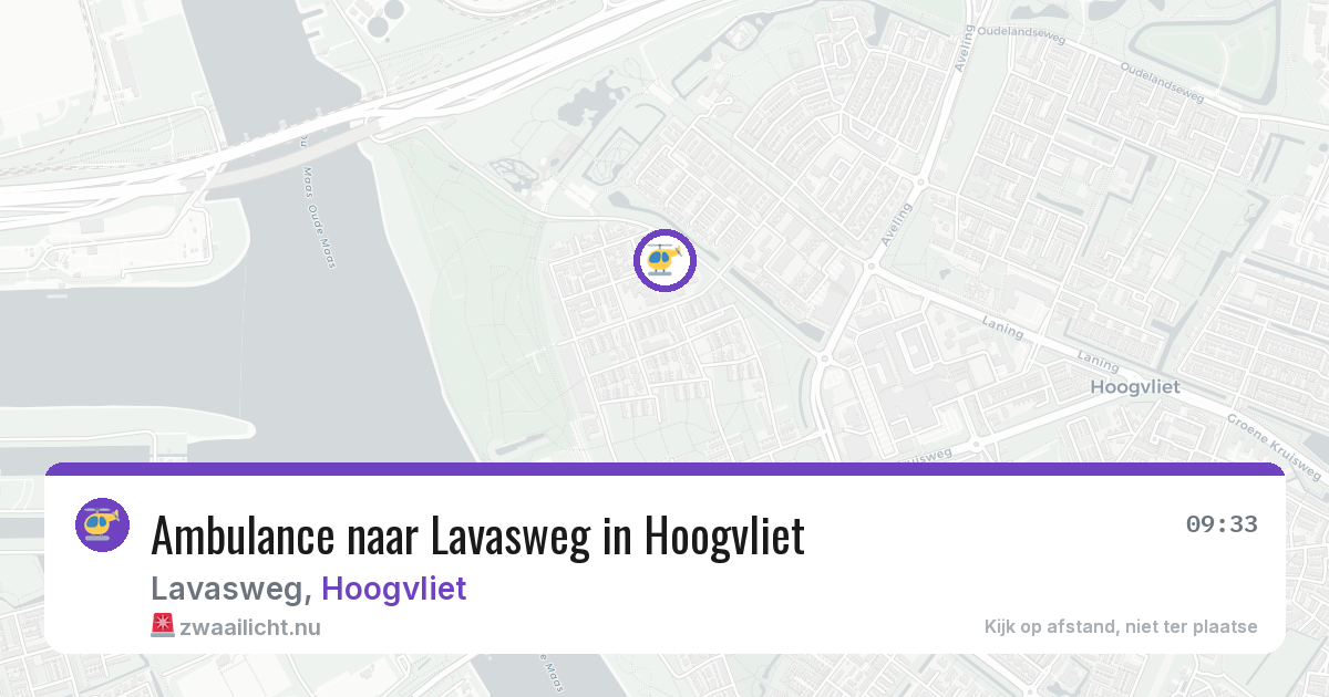 Ambulance naar Lavasweg in Hoogvliet — 17 jul 2026