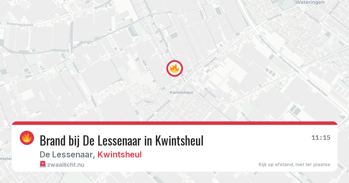 Brand bij De Lessenaar in Kwintsheul — 6 jun 2026
