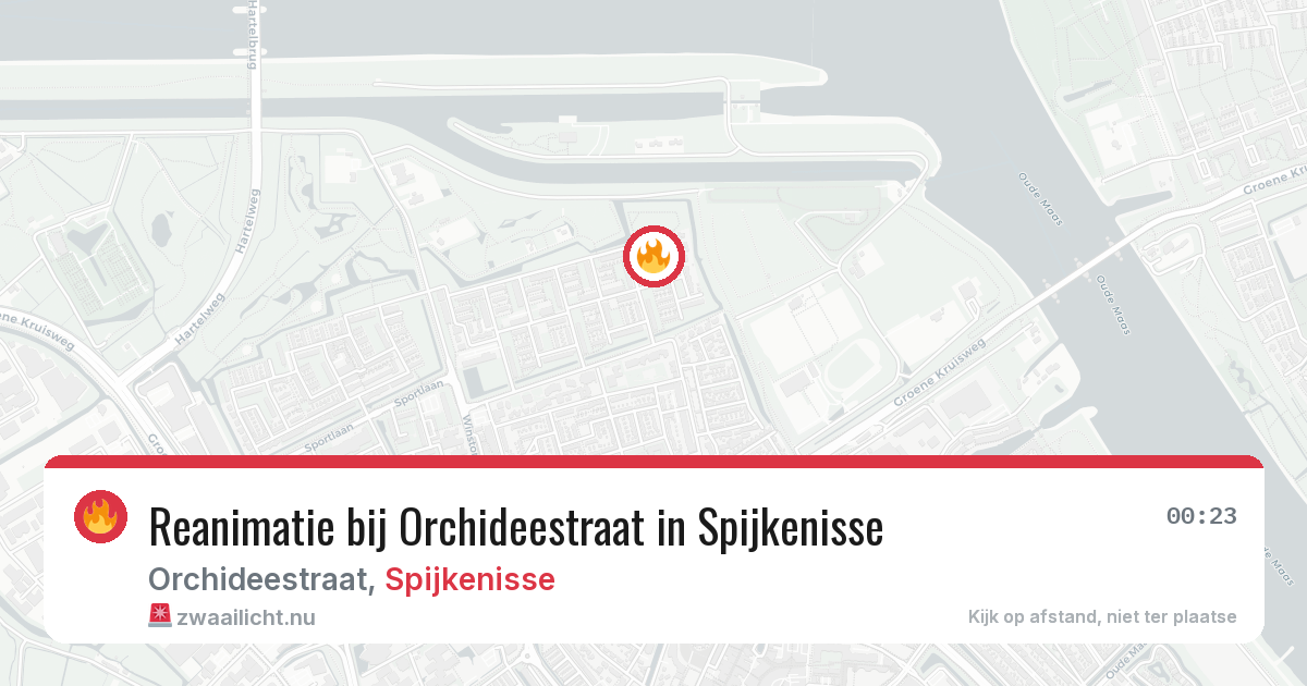 Reanimatie bij Orchideestraat in Spijkenisse — 29 mei 2026