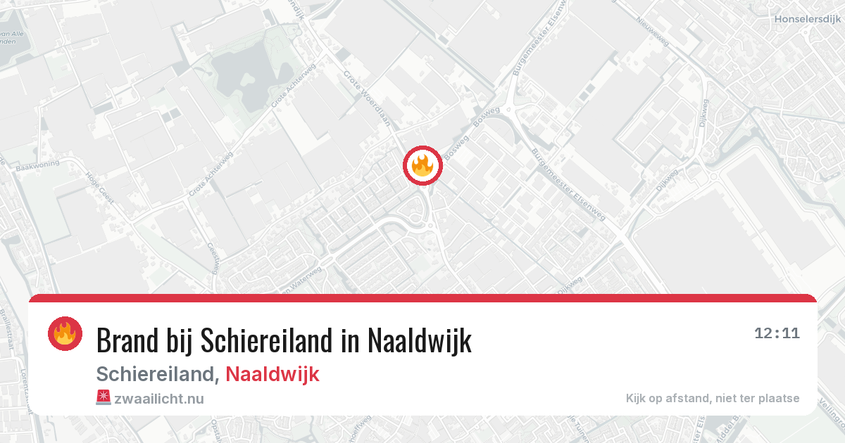 Brand bij Schiereiland in Naaldwijk — 31 mrt 2026