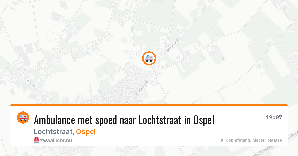 Ambulance met spoed naar Lochtstraat in Ospel — 17 feb 2026