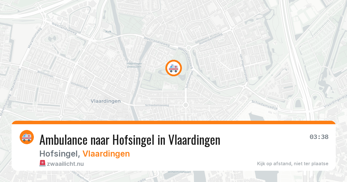 Ambulance naar Hofsingel in Vlaardingen — 11 jul 2026