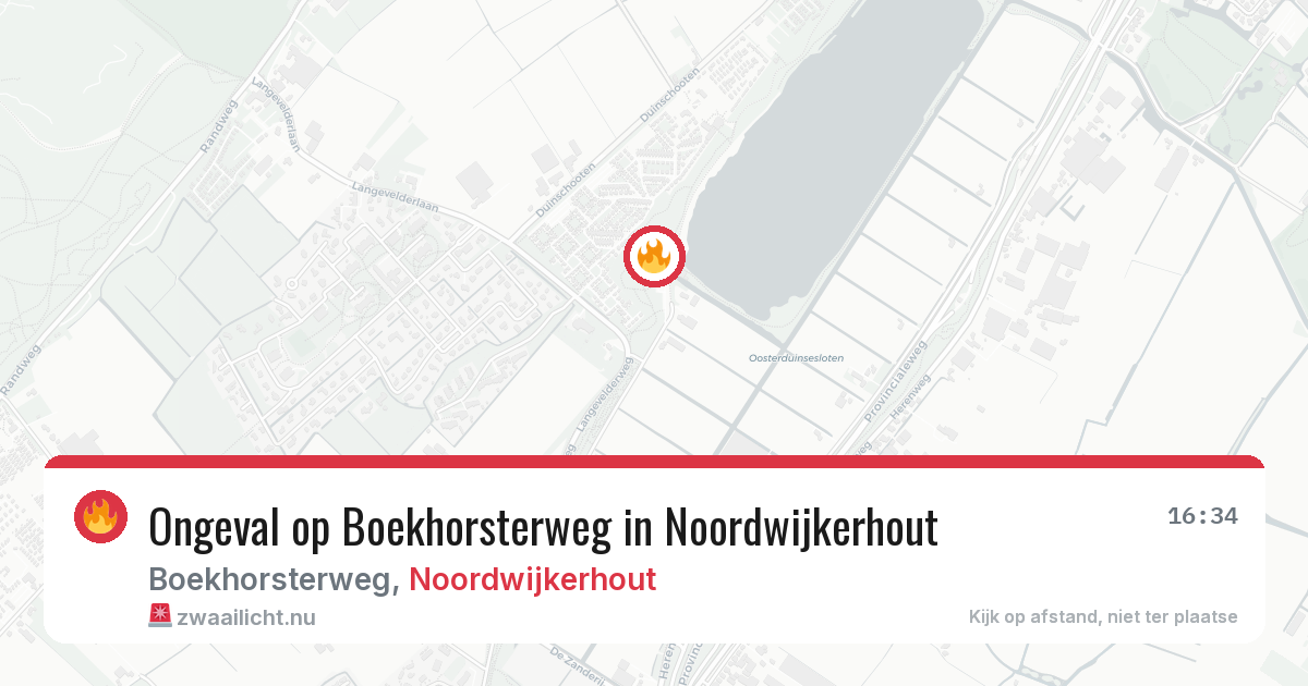 Ongeval op Boekhorsterweg in Noordwijkerhout — 10 jul 2026