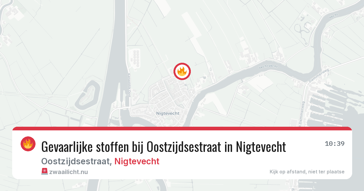 Gevaarlijke stoffen bij Oostzijdsestraat in Nigtevecht — 6 mei 2026