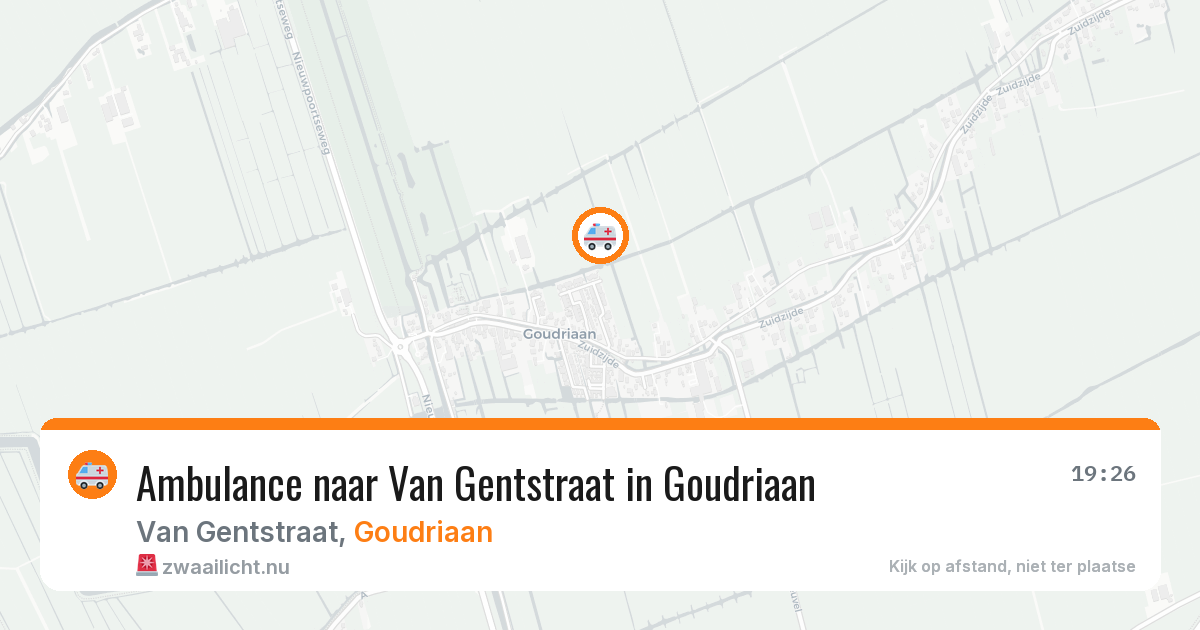 Ambulance naar Van Gentstraat in Goudriaan — 14 apr 2026