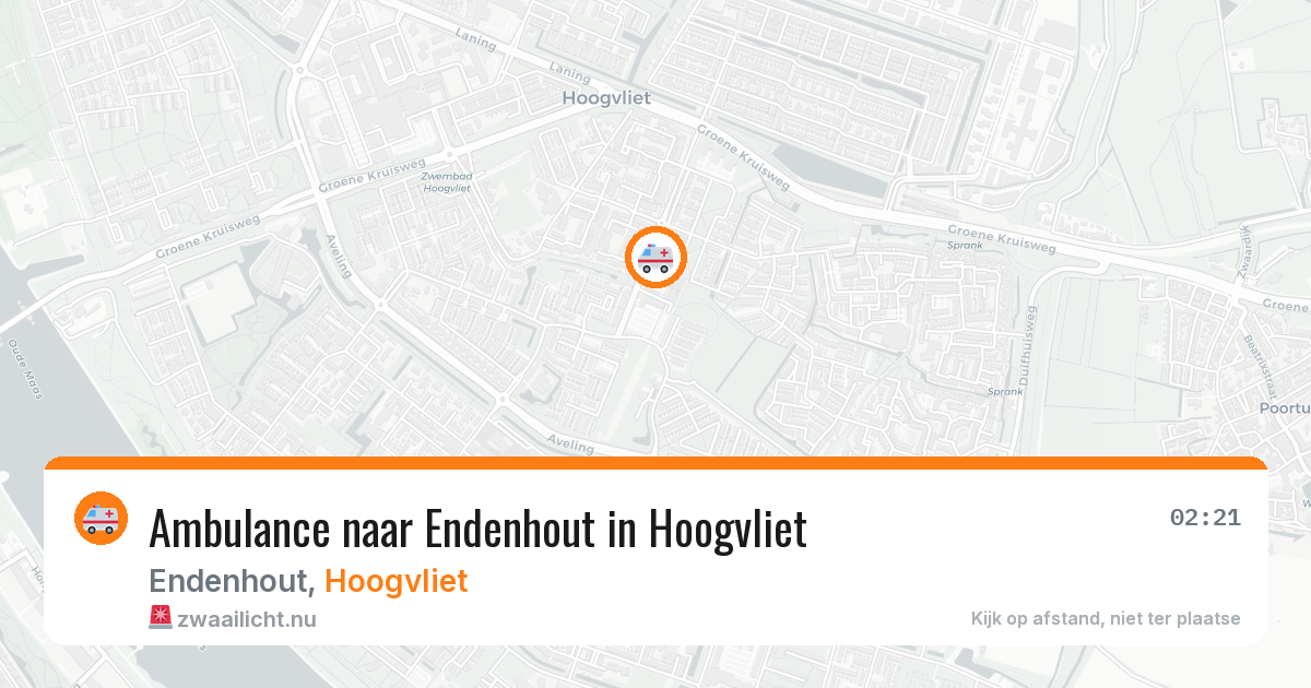 Ambulance naar Endenhout in Hoogvliet — 14 jul 2026