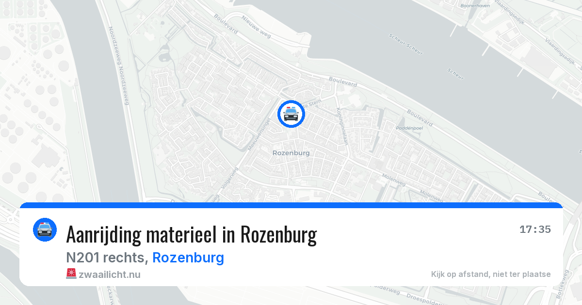 Aanrijding materieel in Rozenburg — 17 mrt 2026