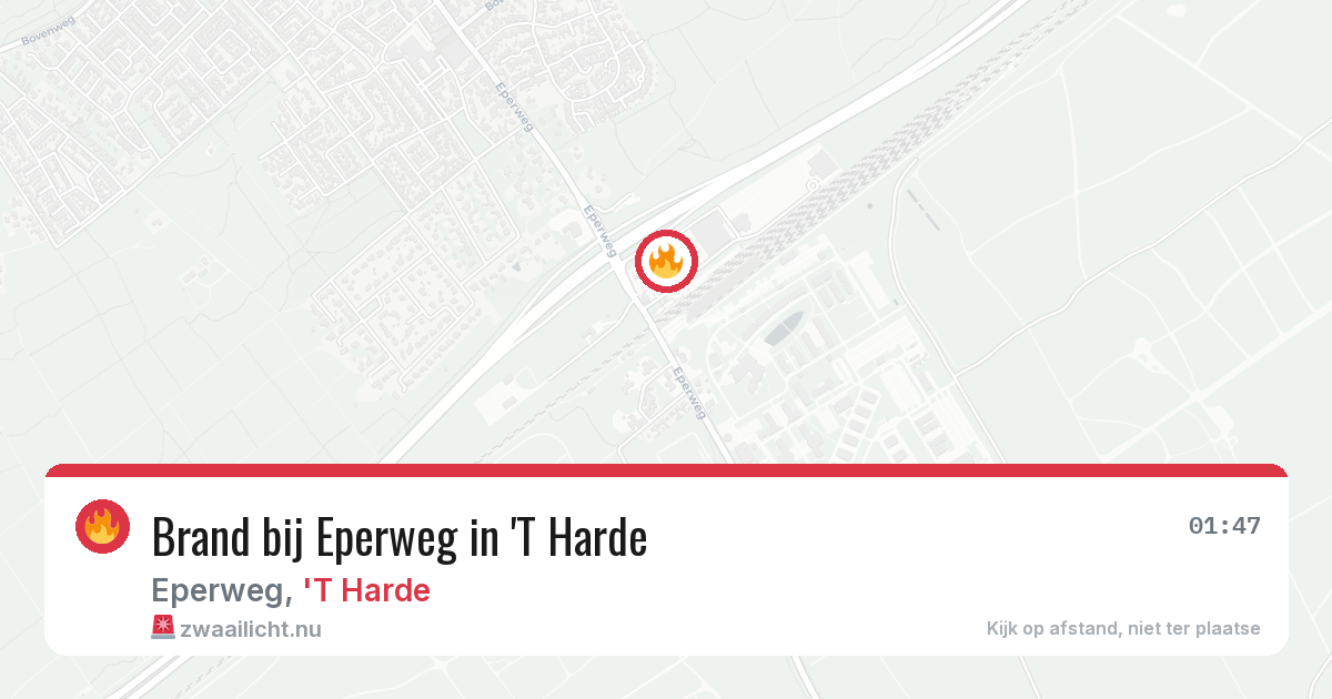 Brand bij Eperweg in 'T Harde — 15 jul 2026