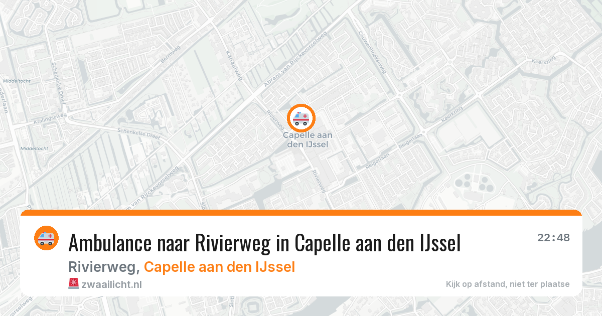 Ambulance naar Rivierweg in Capelle aan den IJssel — 30 mrt 2026