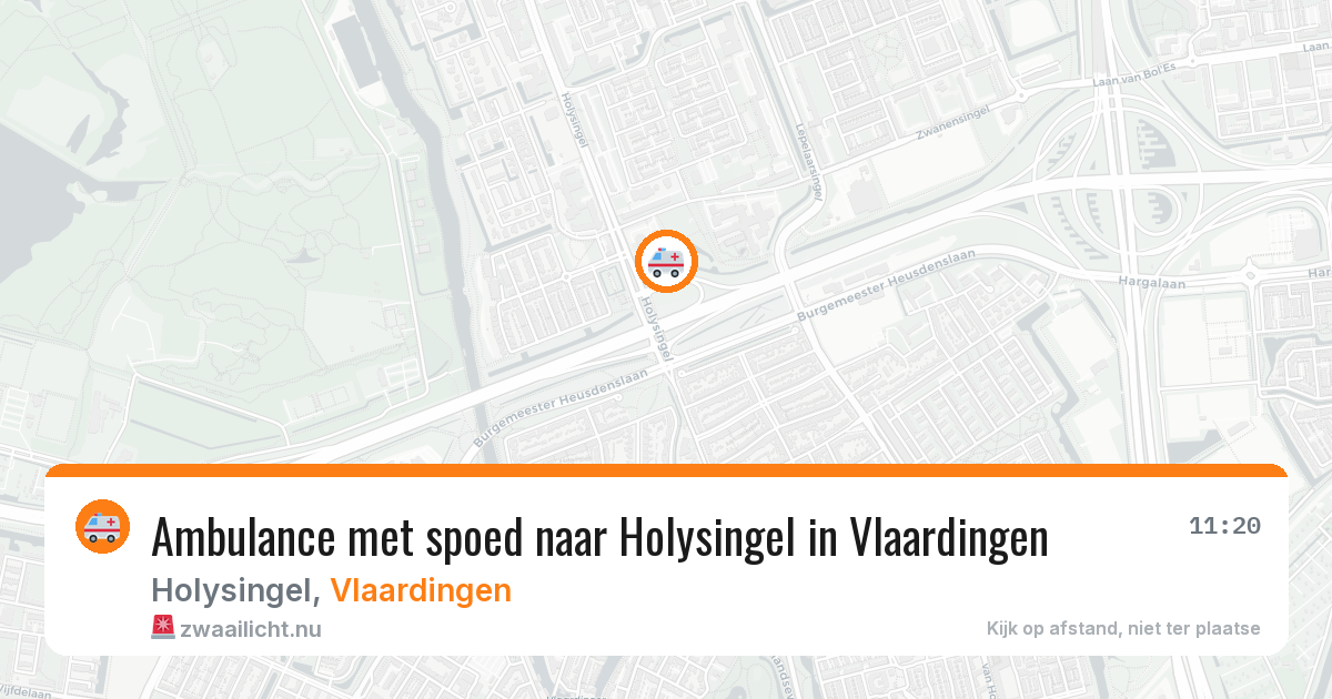 Ambulance met spoed naar Holysingel in Vlaardingen — 12 mei 2026