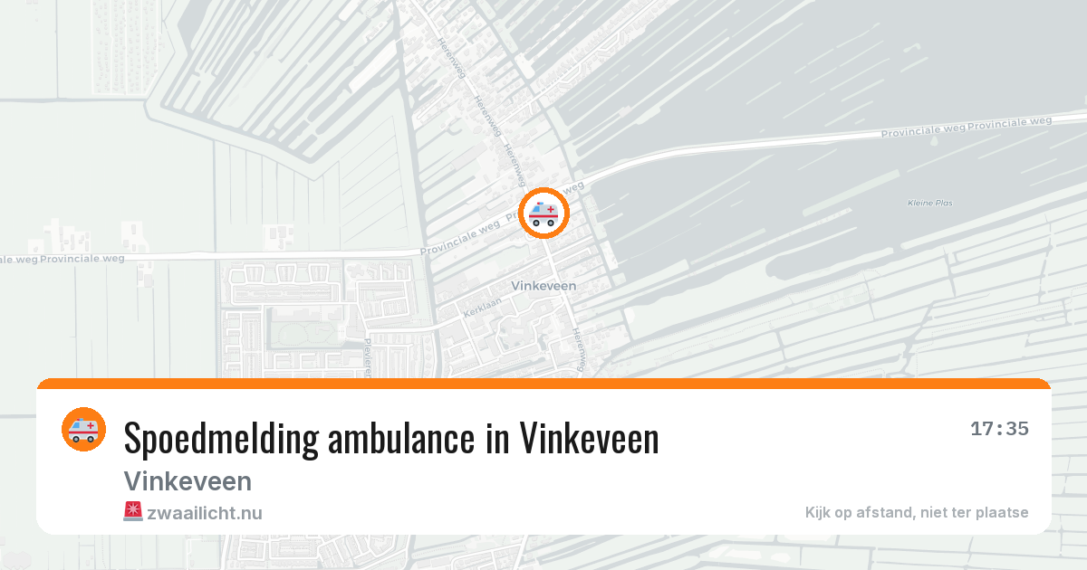 Spoedmelding ambulance in Vinkeveen — 24 apr 2026