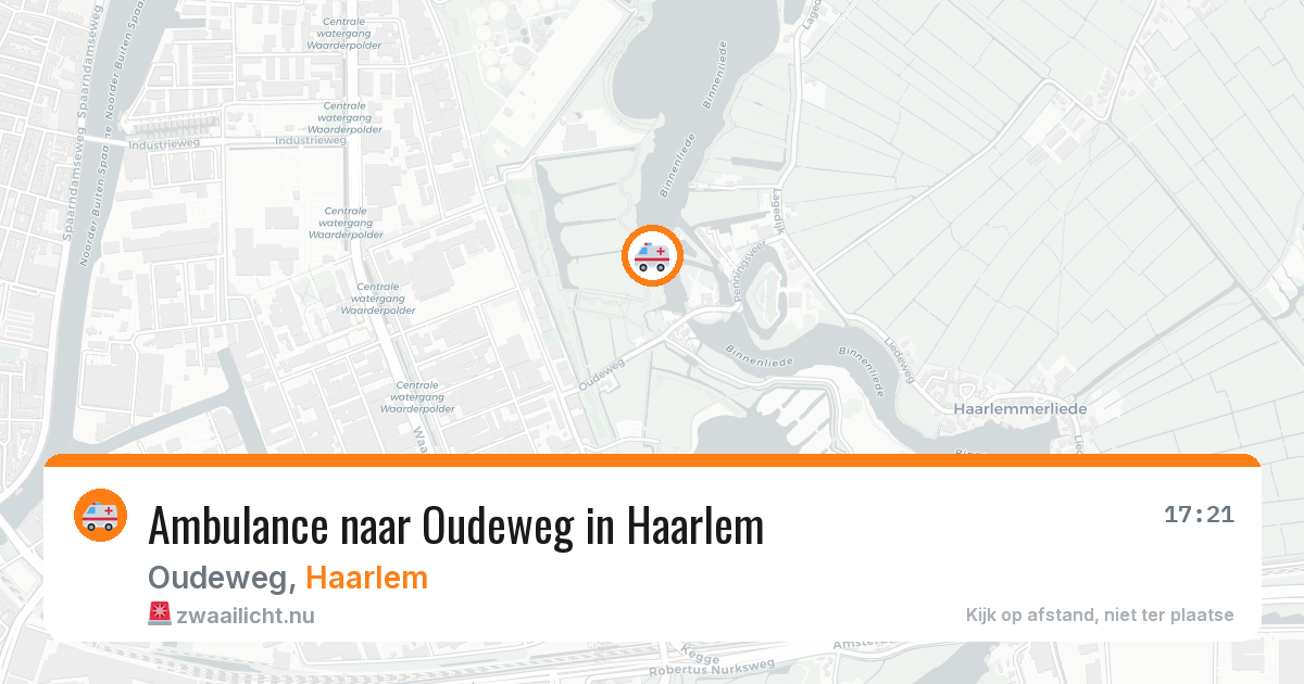 Ambulance naar Oudeweg in Haarlem — 14 jul 2026
