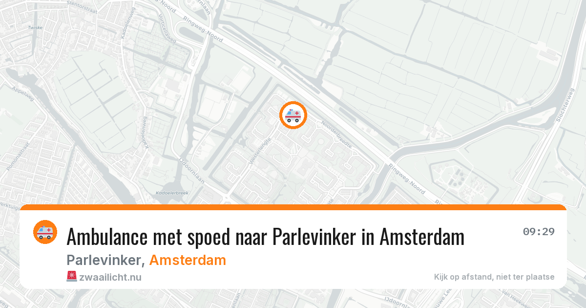 Ambulance met spoed naar Parlevinker in Amsterdam — 22 mei 2026
