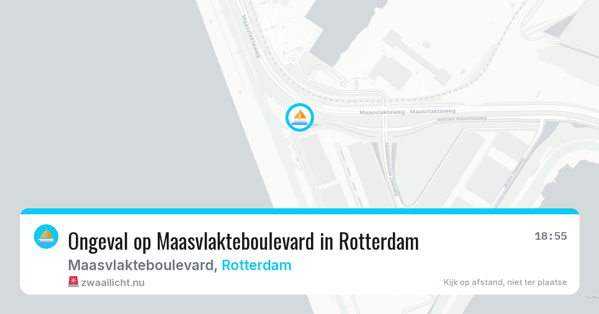 Ongeval op Maasvlakteboulevard in Rotterdam — 11 jul 2026