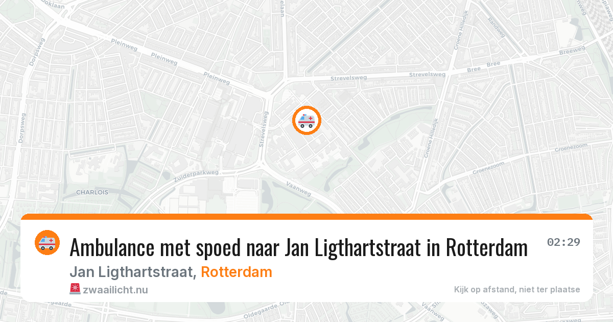 Ambulance met spoed naar Jan Ligthartstraat in Rotterdam — 24 jul 2026