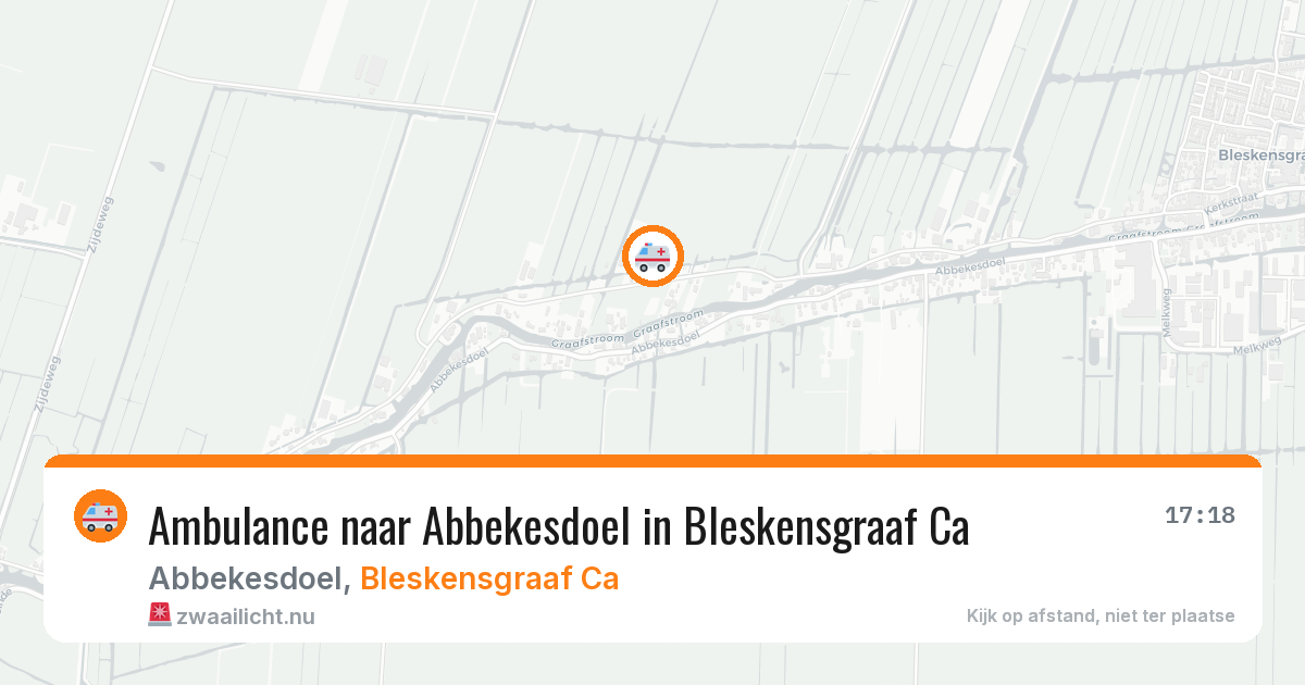Ambulance naar Abbekesdoel in Bleskensgraaf Ca — 27 mei 2026