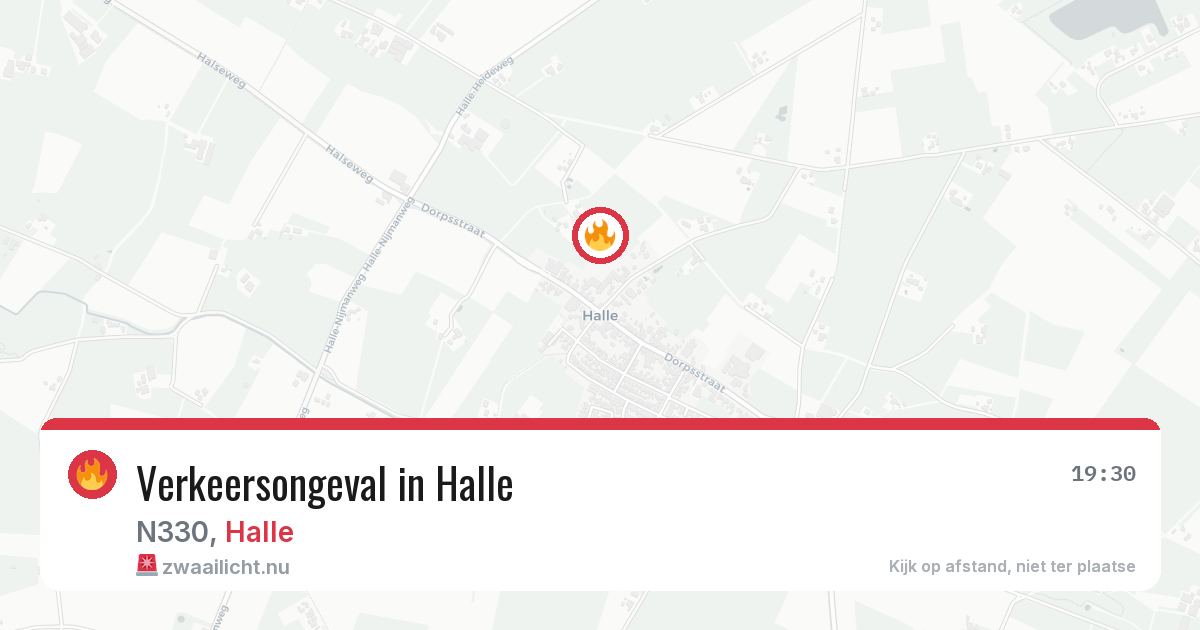 Verkeersongeval in Halle — 22 mrt 2026