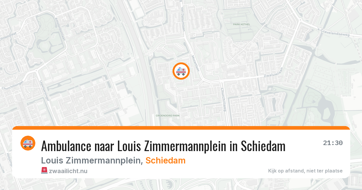 Ambulance naar Louis Zimmermannplein in Schiedam — 26 jan 2026