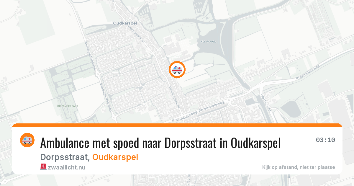 Ambulance met spoed naar Dorpsstraat in Oudkarspel — 23 jan 2026