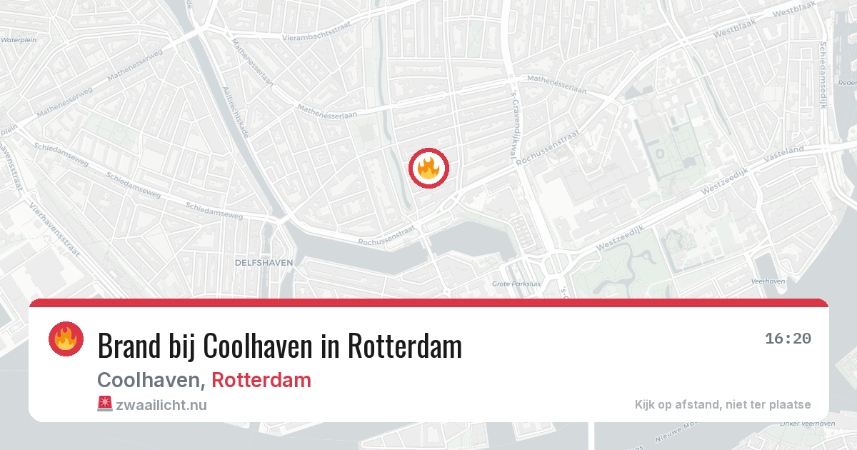 Brand bij Coolhaven in Rotterdam — 5 jun 2026