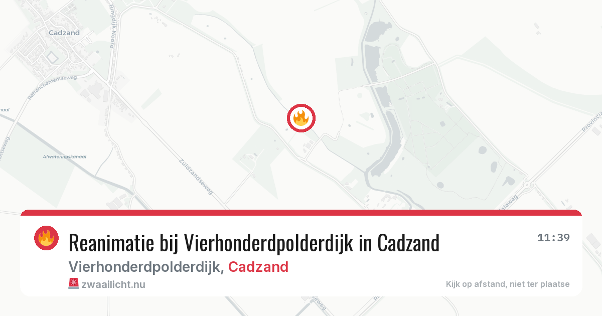 Reanimatie bij Vierhonderdpolderdijk in Cadzand — 21 jul 2026