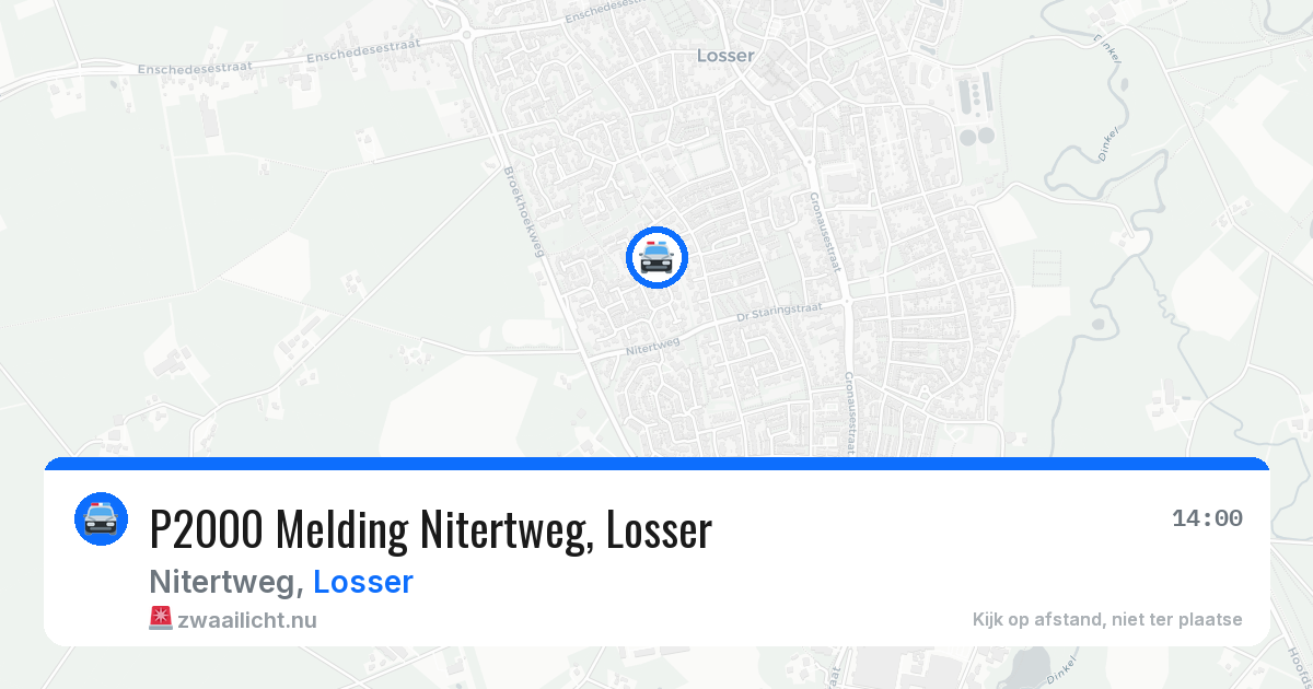 P2000 Melding Nitertweg, Losser — 7 jul 2026