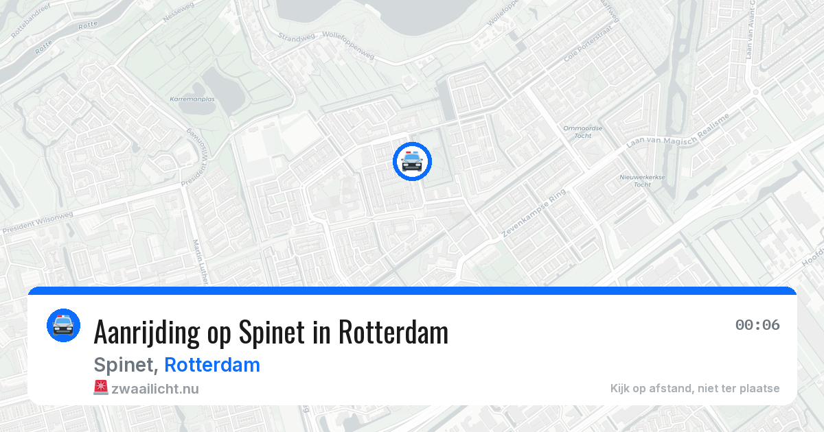 Aanrijding op Spinet in Rotterdam — 15 jul 2026