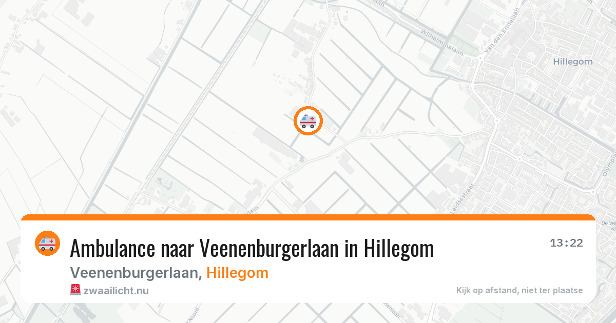 Ambulance naar Veenenburgerlaan in Hillegom — 7 apr 2026