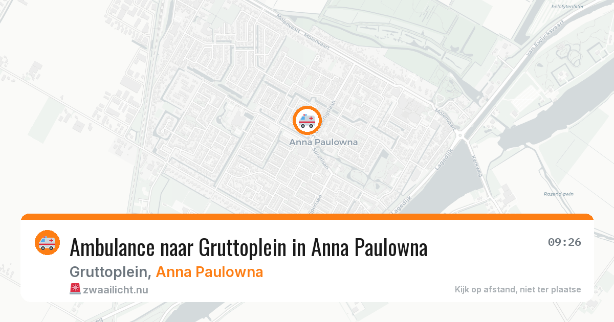 Ambulance naar Gruttoplein in Anna Paulowna — 5 jun 2026