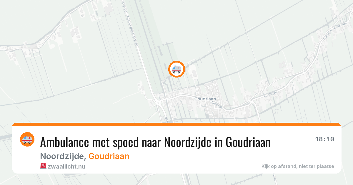 Ambulance met spoed naar Noordzijde in Goudriaan — 22 jul 2026