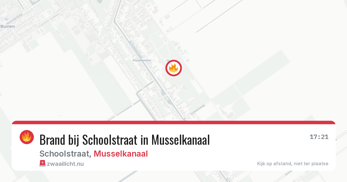 Brand bij Schoolstraat in Musselkanaal — 10 jul 2026