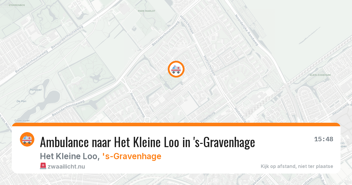 Ambulance naar Het Kleine Loo in 's-Gravenhage — 17 mrt 2026