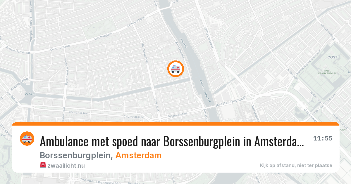 Ambulance met spoed naar Borssenburgplein in Amsterdam — 3 jul 2026
