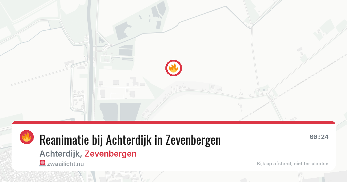 Reanimatie bij Achterdijk in Zevenbergen — 7 apr 2026